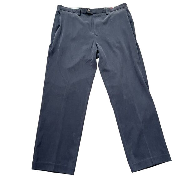 TOMMY BAHAMA 90% SILK PANTS BLACK MENS RESORT CRUISE Size 36 - Picture 1 of 6